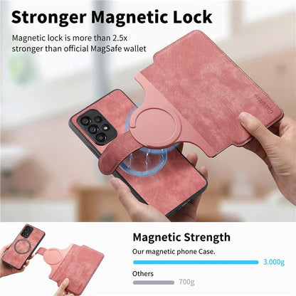 CASENEO MW-03 For Samsung Galaxy A53 5G Case Retro Leather Detachable Magnetic Wallet Back Cover