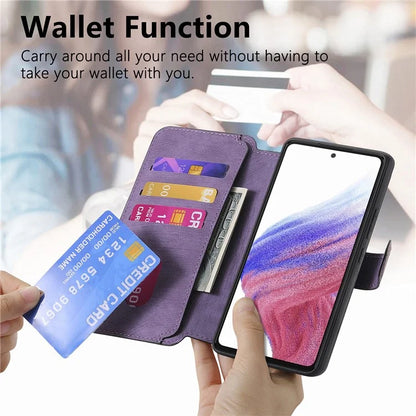 CASENEO MW-03 For Samsung Galaxy A53 5G Case Retro Leather Detachable Magnetic Wallet Back Cover