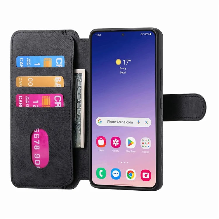 CASENEO MW-03 For Samsung Galaxy S24+ Case RFID Blocking Leather+TPU Detachable Phone Cover