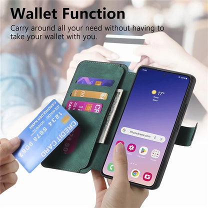 CASENEO MW-03 For Samsung Galaxy S24+ Case RFID Blocking Leather+TPU Detachable Phone Cover