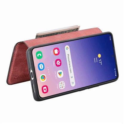 CASENEO MW-03 For Samsung Galaxy S24+ Case RFID Blocking Leather+TPU Detachable Phone Cover