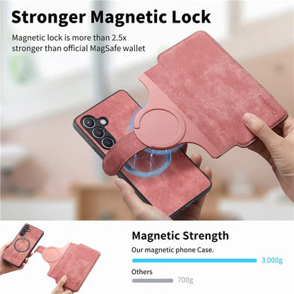 CASENEO MW-03 For Samsung Galaxy S24+ Case RFID Blocking Leather+TPU Detachable Phone Cover