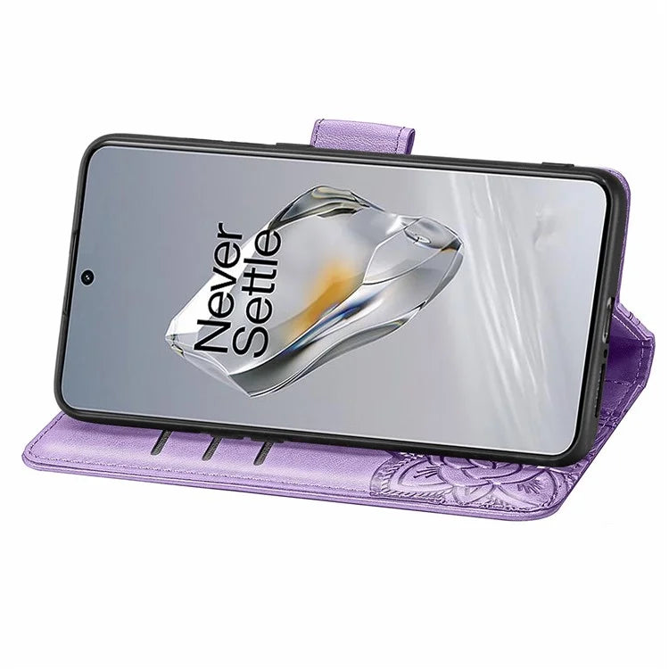 For OnePlus 12 5G Case PU Leather Butterfly Pattern Magnetic Flip Phone Cover