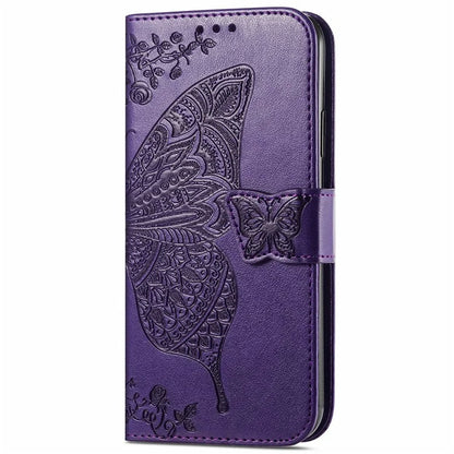 For Samsung Galaxy M15 5G Case Butterfly Pattern PU Leather Hand Strap Wallet Purse Phone Cover