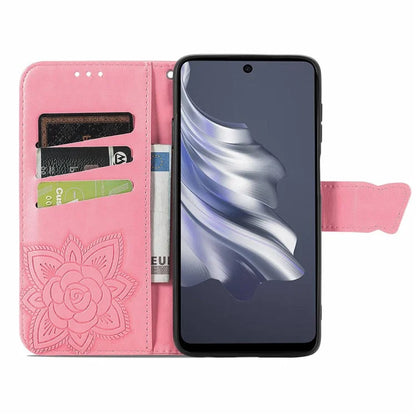 For TECNO Spark 20 Pro Case Butterfly Pattern Flip Folio PU Leather Phone Cover