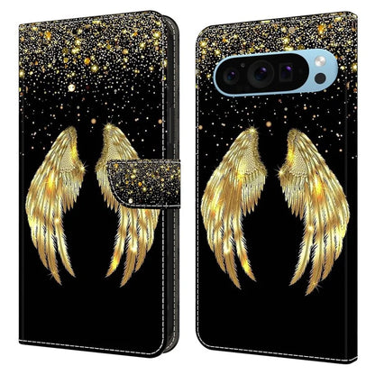 For Google Pixel 9 / Pixel 9 Pro Case Card Holder 3D Pattern PU Leather Protective Phone Cover