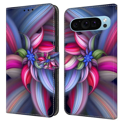 For Google Pixel 9 / Pixel 9 Pro Case Card Holder 3D Pattern PU Leather Protective Phone Cover