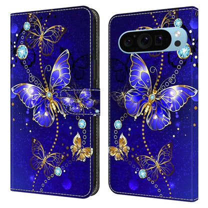 For Google Pixel 9 / Pixel 9 Pro Case Card Holder 3D Pattern PU Leather Protective Phone Cover