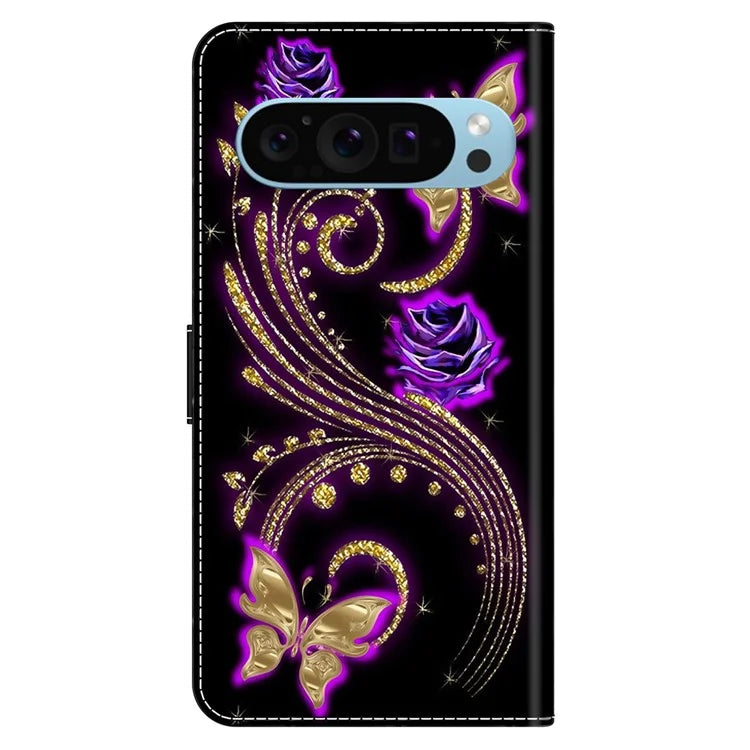 For Google Pixel 9 Pro XL Case Stand 3D Pattern PU Leather Flip Wallet Phone Cover