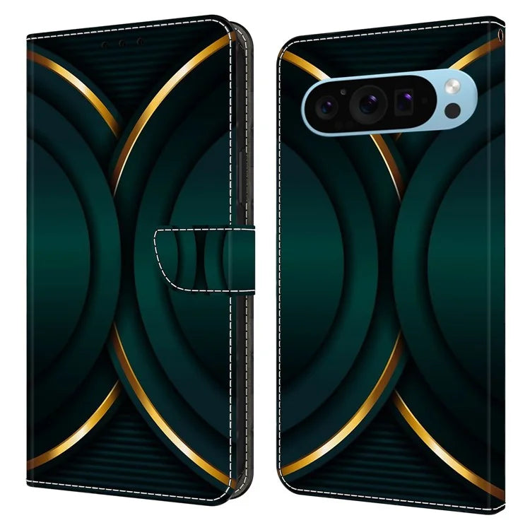 For Google Pixel 9 Pro XL Case Stand 3D Pattern PU Leather Flip Wallet Phone Cover