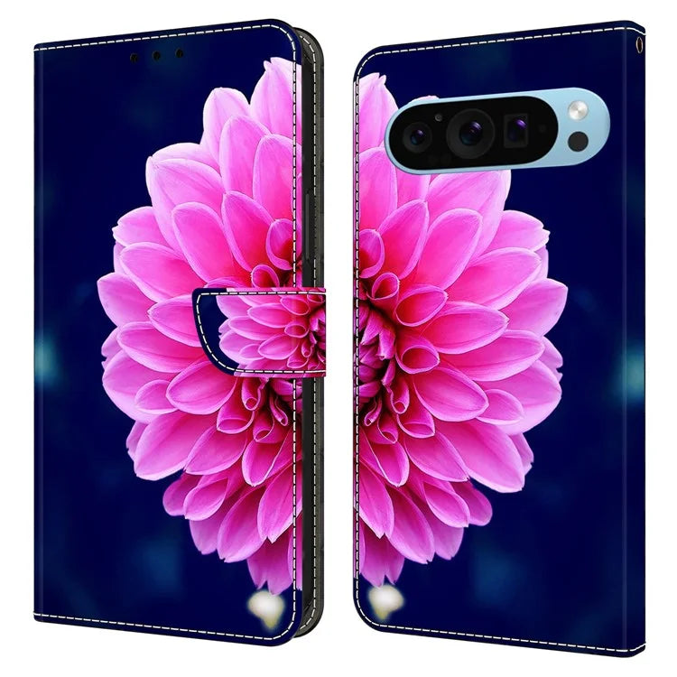 For Google Pixel 9 Pro XL Case Stand 3D Pattern PU Leather Flip Wallet Phone Cover
