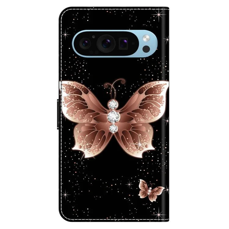 For Google Pixel 9 Pro XL Case Stand 3D Pattern PU Leather Flip Wallet Phone Cover