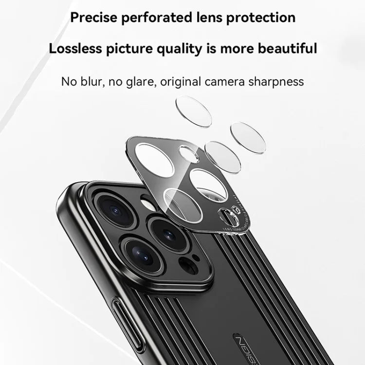 For iPhone 15 Pro Max Case Camera Lens Protection Hard PC Electroplating Phone Cover