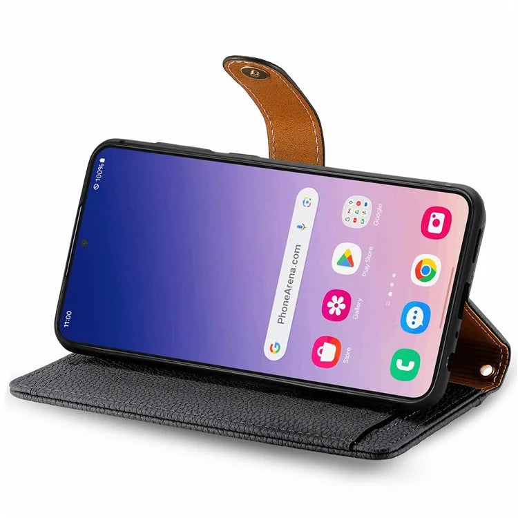 For Samsung Galaxy S24+ Leather Case RFID Blocking Zipper Wallet Phone Cover