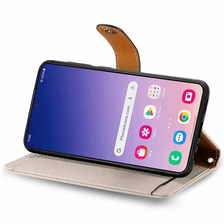 For Samsung Galaxy S24+ Leather Case RFID Blocking Zipper Walet Phone Cover