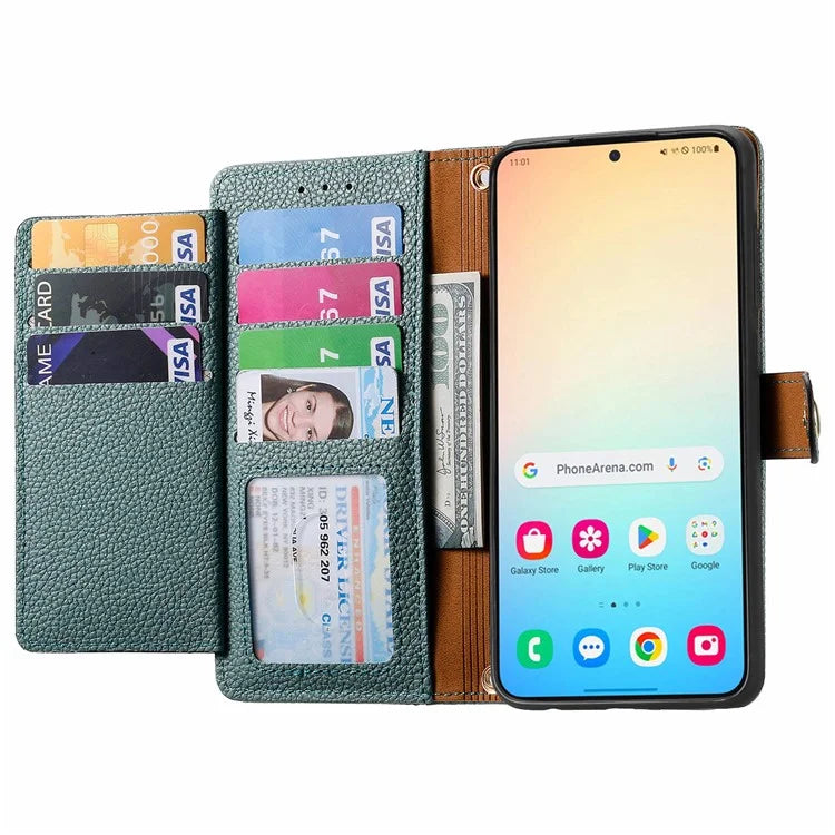 For Samsung Galaxy S24 Wallet Case RFID Blocking Leather Phone Cover