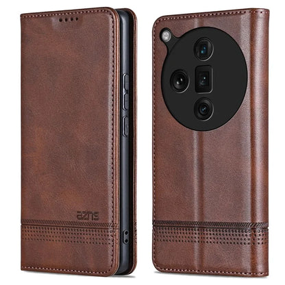 AZNS For Oppo Find X7 Ultra Wallet Case PU Leather Phone Cover Magnetic Closing