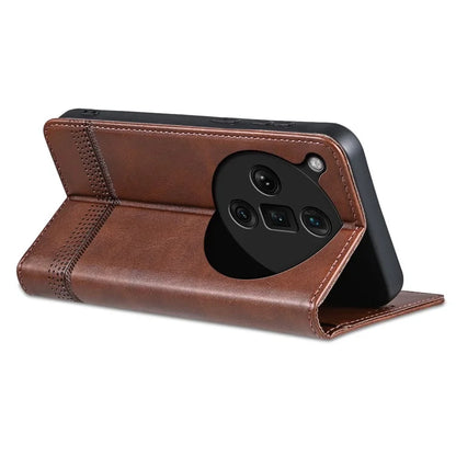 AZNS For Oppo Find X7 Ultra Wallet Case PU Leather Phone Cover Magnetic Closing