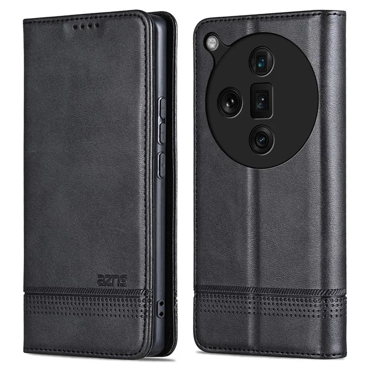 AZNS For Oppo Find X7 Ultra Wallet Case PU Leather Phone Cover Magnetic Closing