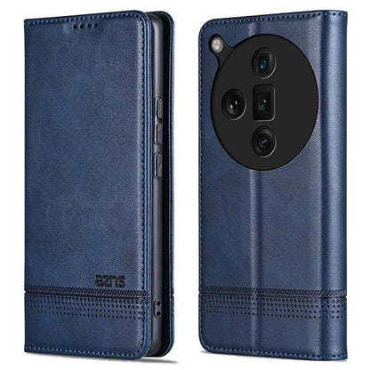 AZNS For Oppo Find X7 Ultra Wallet Case PU Leather Phone Cover Magnetic Closing