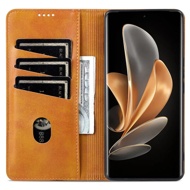 AZNS For Oppo Find X7 Ultra Wallet Case PU Leather Phone Cover Magnetic Closing