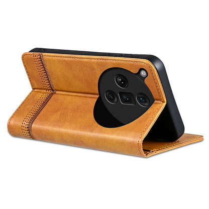 AZNS For Oppo Find X7 Ultra Wallet Case PU Leather Phone Cover Magnetic Closing