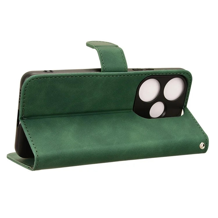 For Xiaomi Redmi Turbo 3 5G / Poco F6 5G Case Skin Touch Feeling Leather Wallet Stand Phone Cover