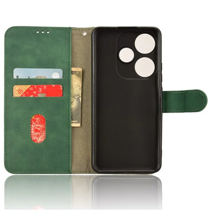 For Xiaomi Redmi Turbo 3 5G / Poco F6 5G Case Skin Touch Feeling Leather Wallet Stand Phone Cover