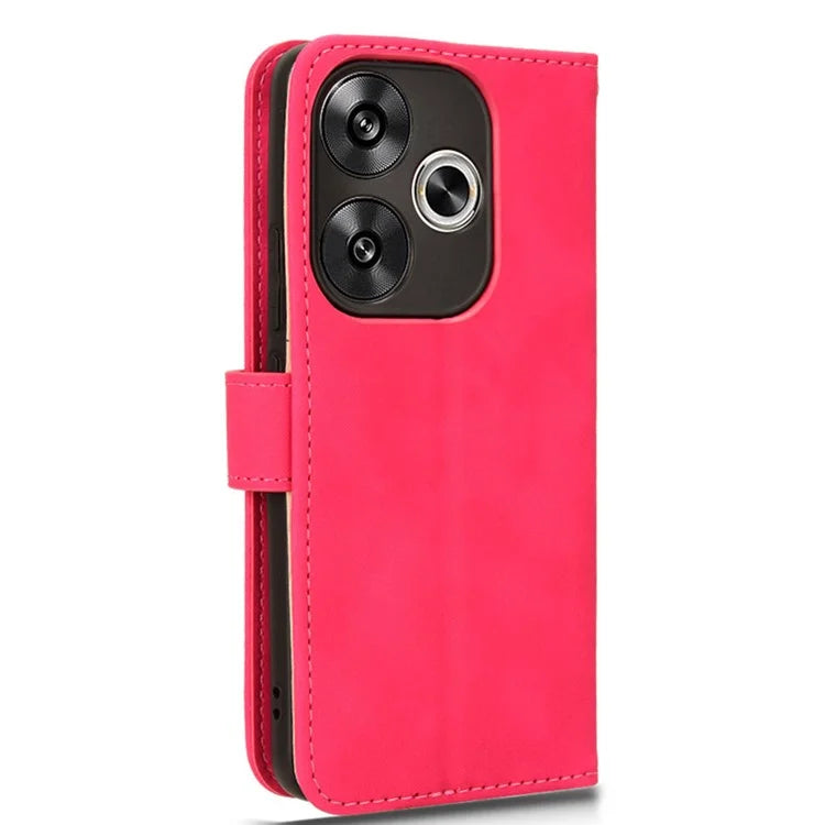 For Xiaomi Redmi Turbo 3 5G / Poco F6 5G Case Skin Touch Feeling Leather Wallet Stand Phone Cover