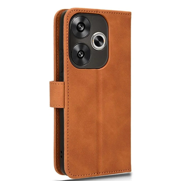 For Xiaomi Redmi Turbo 3 5G / Poco F6 5G Case Skin Touch Feeling Leather Wallet Stand Phone Cover