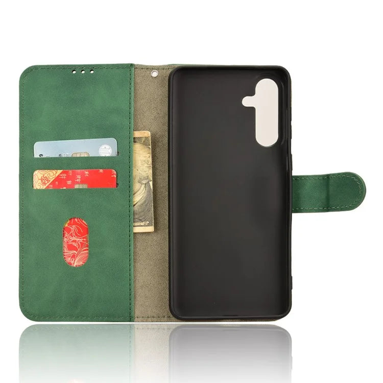 For Samsung Galaxy M55 5G / C55 5G / F55 5G Case PU Leather Wallet Flip Phone Cover Skin-Touch Texture