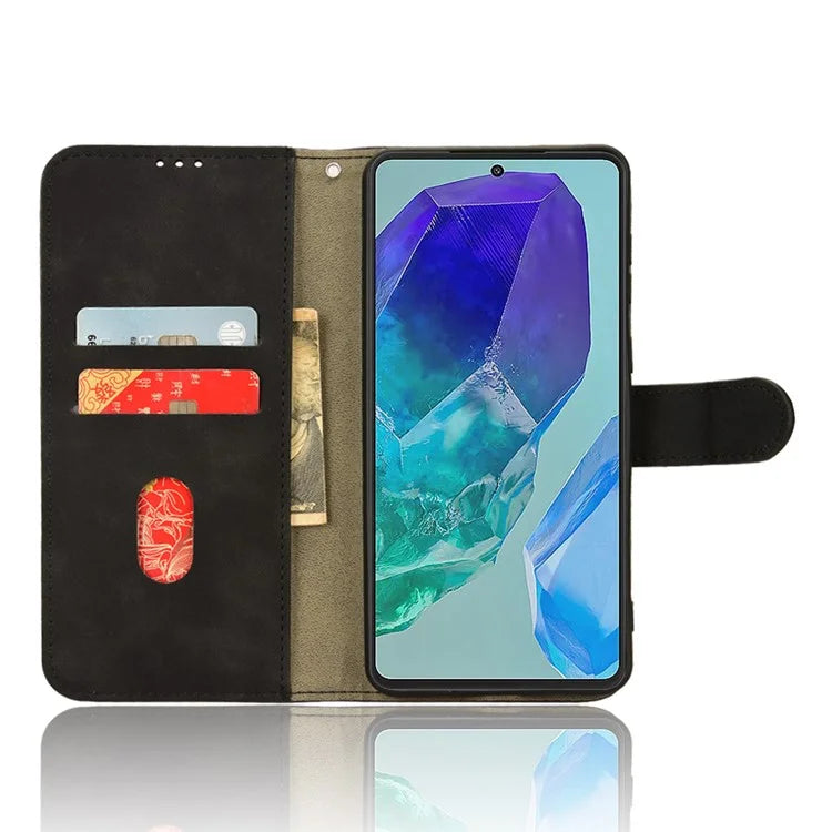 For Samsung Galaxy M55 5G / C55 5G / F55 5G Case PU Leather Wallet Flip Phone Cover Skin-Touch Texture