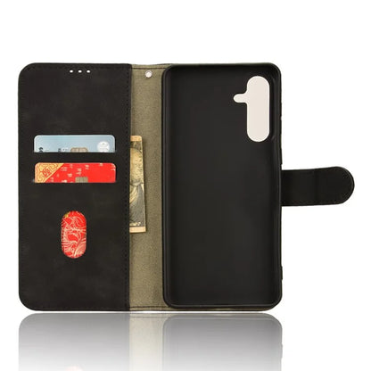 For Samsung Galaxy M55 5G / C55 5G / F55 5G Case PU Leather Wallet Flip Phone Cover Skin-Touch Texture