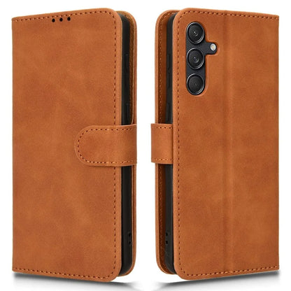 For Samsung Galaxy M55 5G / C55 5G / F55 5G Case PU Leather Wallet Flip Phone Cover Skin-Touch Texture