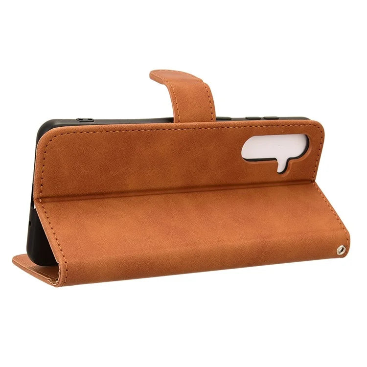For Samsung Galaxy M55 5G / C55 5G / F55 5G Case PU Leather Wallet Flip Phone Cover Skin-Touch Texture