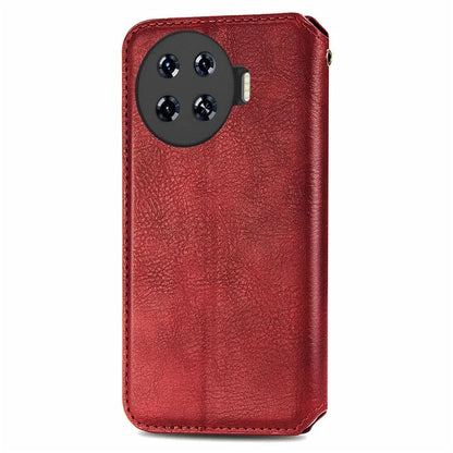 For TECNO Spark 20 Pro+ Case Rhombus Wallet Leather Folio Flip Phone Cover