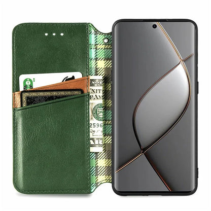 For TECNO Spark 20 Pro+ Case Rhombus Wallet Leather Folio Flip Phone Cover