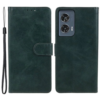 Shockproof Cover for Motorola Edge 50 Fusion Case Magnetic Calf Texture Wallet Phone Shell