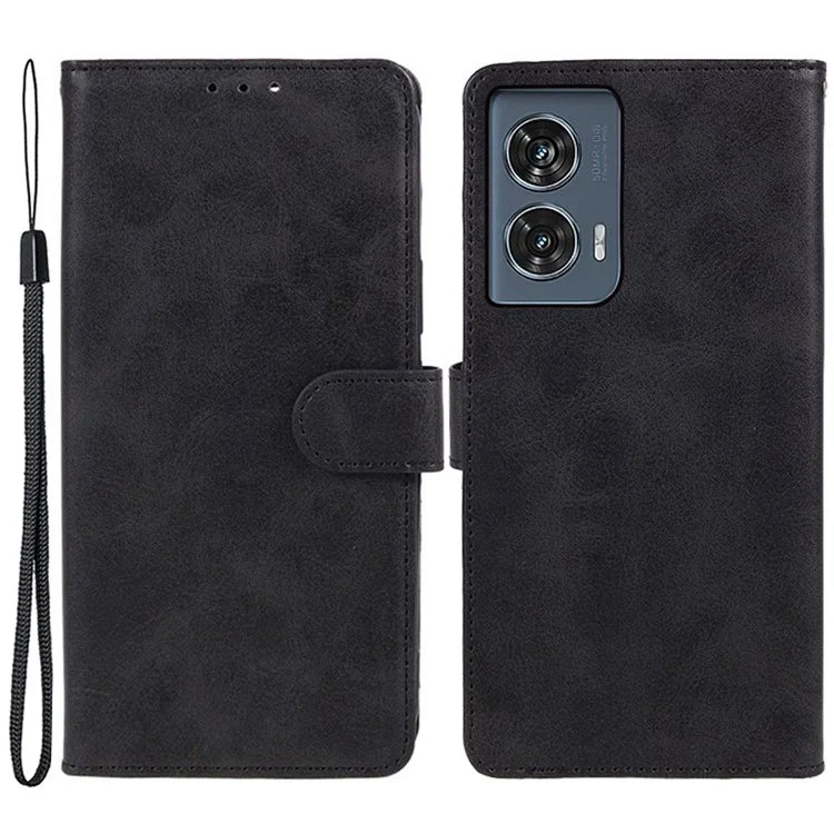 Shockproof Cover for Motorola Edge 50 Fusion Case Magnetic Calf Texture Wallet Phone Shell