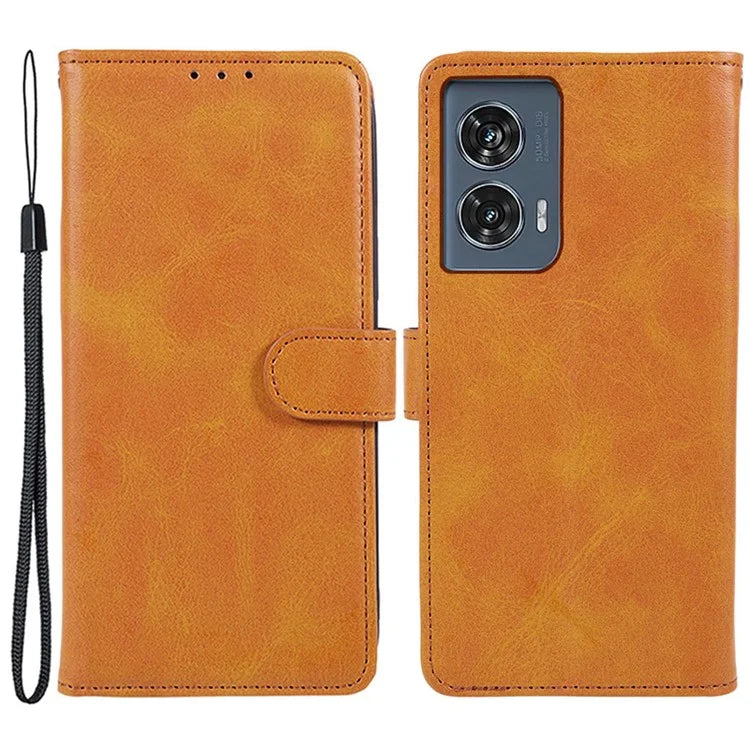 Shockproof Cover for Motorola Edge 50 Fusion Case Magnetic Calf Texture Wallet Phone Shell