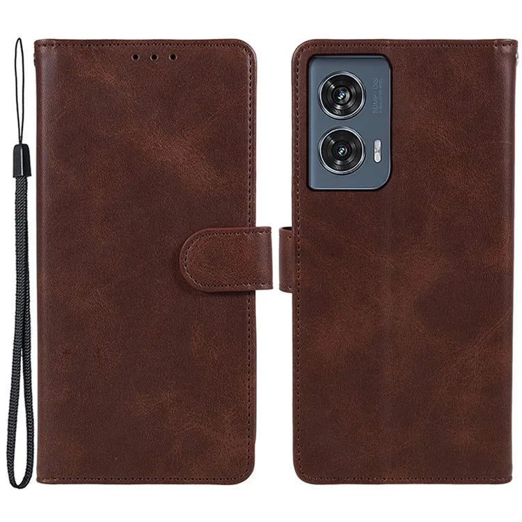 Shockproof Cover for Motorola Edge 50 Fusion Case Magnetic Calf Texture Wallet Phone Shell