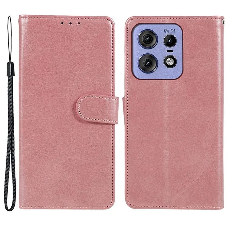 Shockproof Cover for Motorola Edge 50 Pro 5G Case Magnetic Calf Texture Wallet Phone Shell