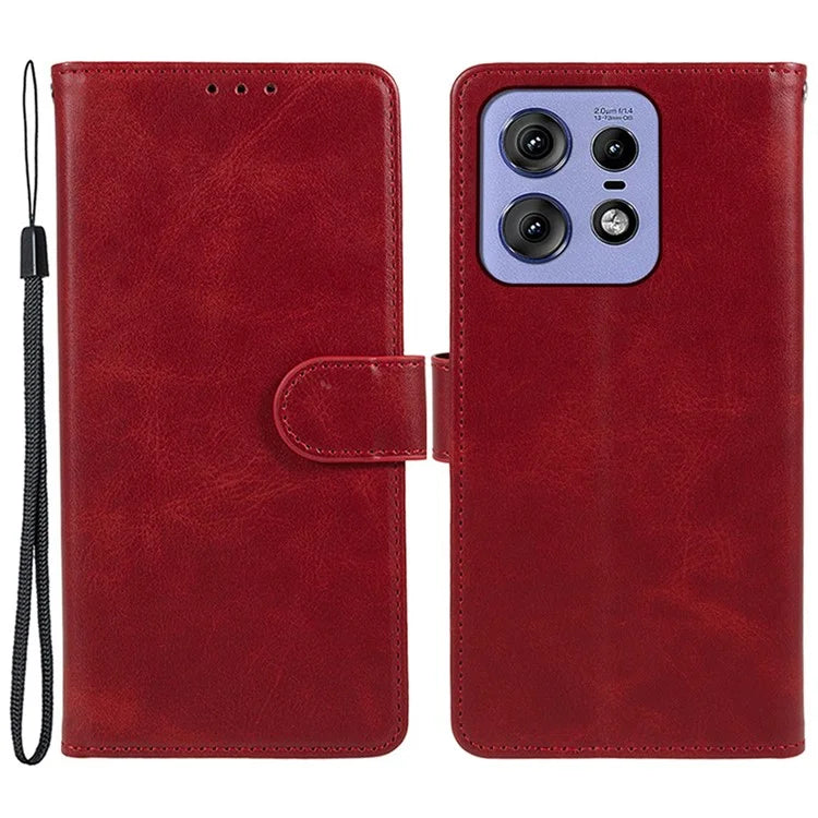 Shockproof Cover for Motorola Edge 50 Pro 5G Case Magnetic Calf Texture Wallet Phone Shell