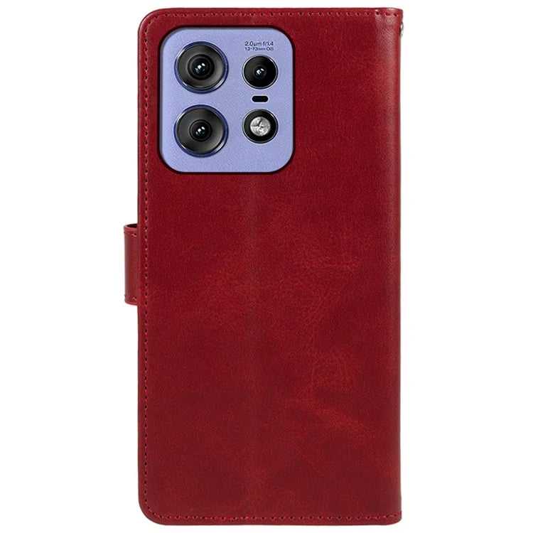 Shockproof Cover for Motorola Edge 50 Pro 5G Case Magnetic Calf Texture Wallet Phone Shell