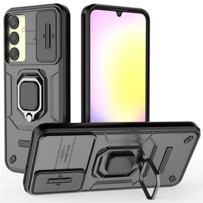 For Samsung Galaxy A25 5G (Global) (161.0 x 76.5 x 8.3mm) Camera Protection Fall-proof Case PC+TPU Phone Cover