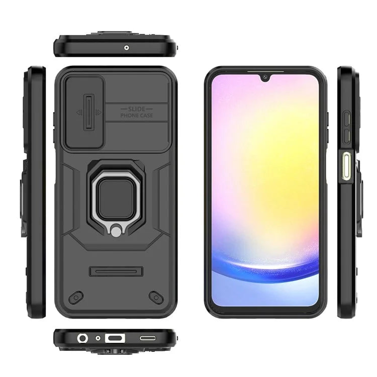 For Samsung Galaxy A25 5G (Global) (161.0 x 76.5 x 8.3mm) Camera Protection Fall-proof Case PC+TPU Phone Cover