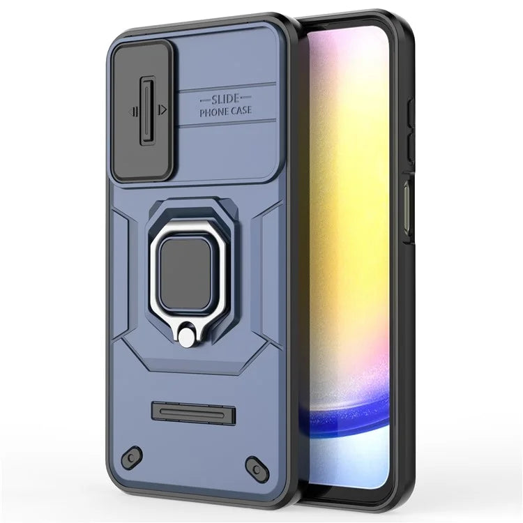For Samsung Galaxy A25 5G (Global) (161.0 x 76.5 x 8.3mm) Camera Protection Fall-proof Case PC+TPU Phone Cover