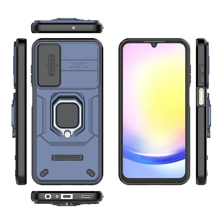 For Samsung Galaxy A25 5G (Global) (161.0 x 76.5 x 8.3mm) Camera Protection Fall-proof Case PC+TPU Phone Cover