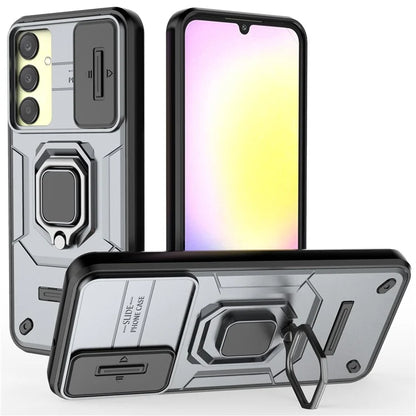 For Samsung Galaxy A25 5G (Global) (161.0 x 76.5 x 8.3mm) Camera Protection Fall-proof Case PC+TPU Phone Cover