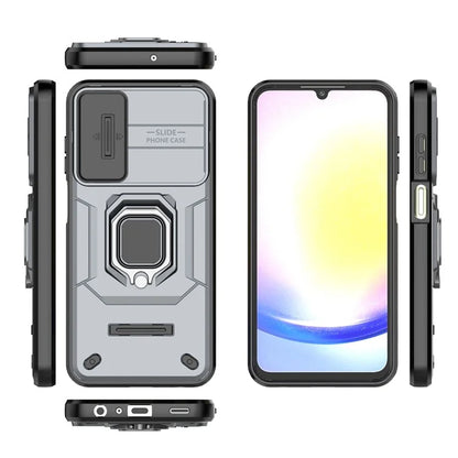 For Samsung Galaxy A25 5G (Global) (161.0 x 76.5 x 8.3mm) Camera Protection Fall-proof Case PC+TPU Phone Cover